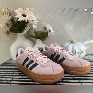 Women's VL Court Bold Platform Casual Sneakers- light pink color sz 8.5